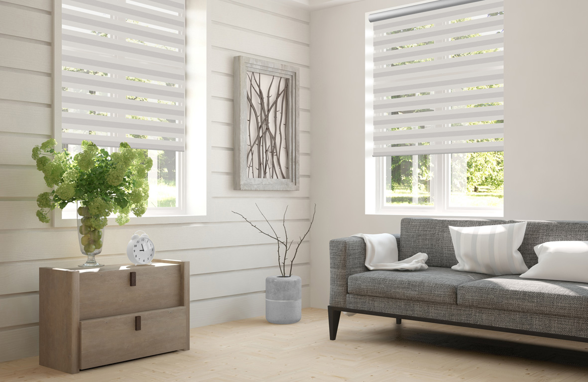 Doppelrollo Espesso 5155 Wohnzimmer
