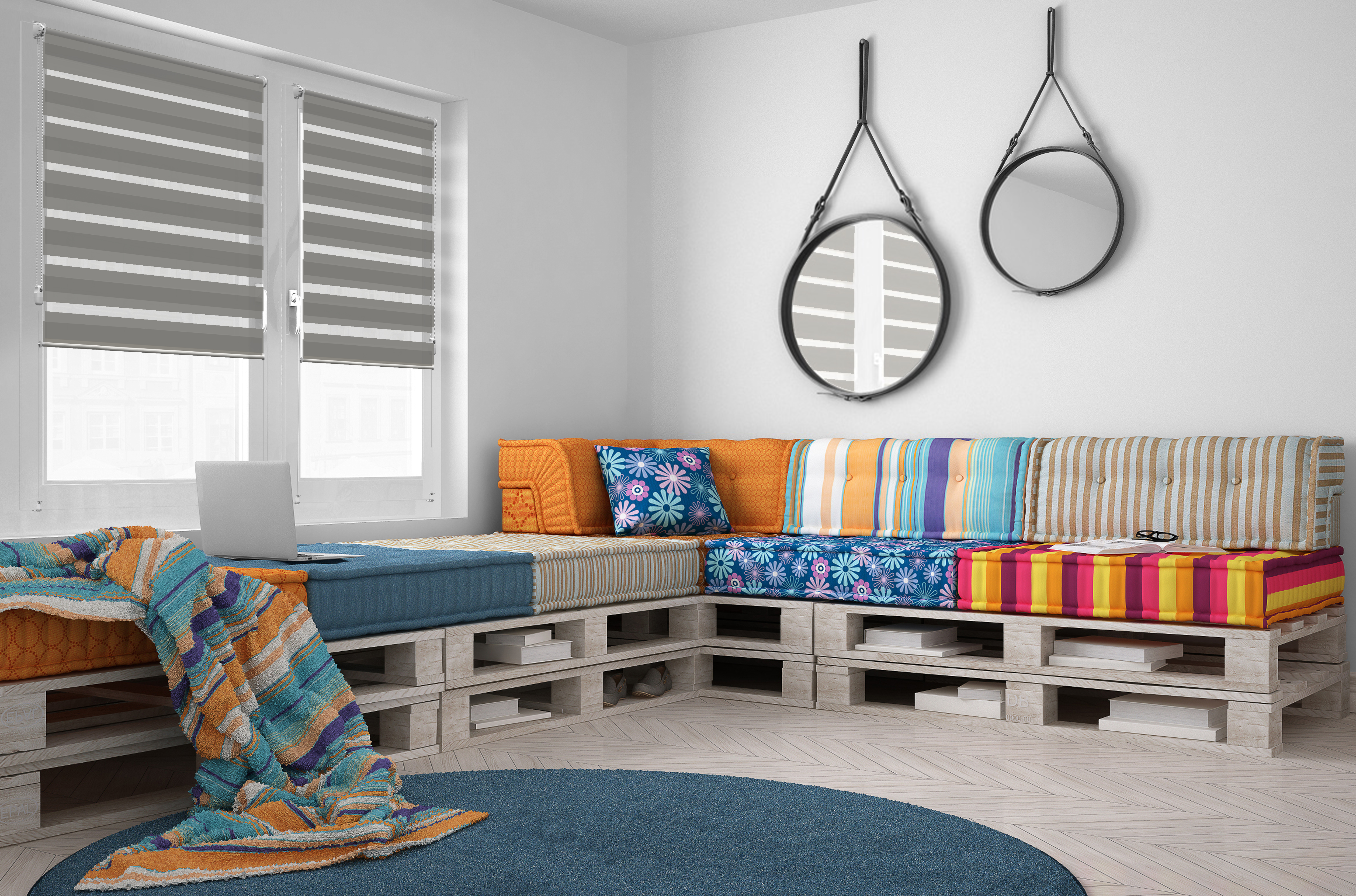 Doppelrollo Fasimea 5120 Wohnzimmer