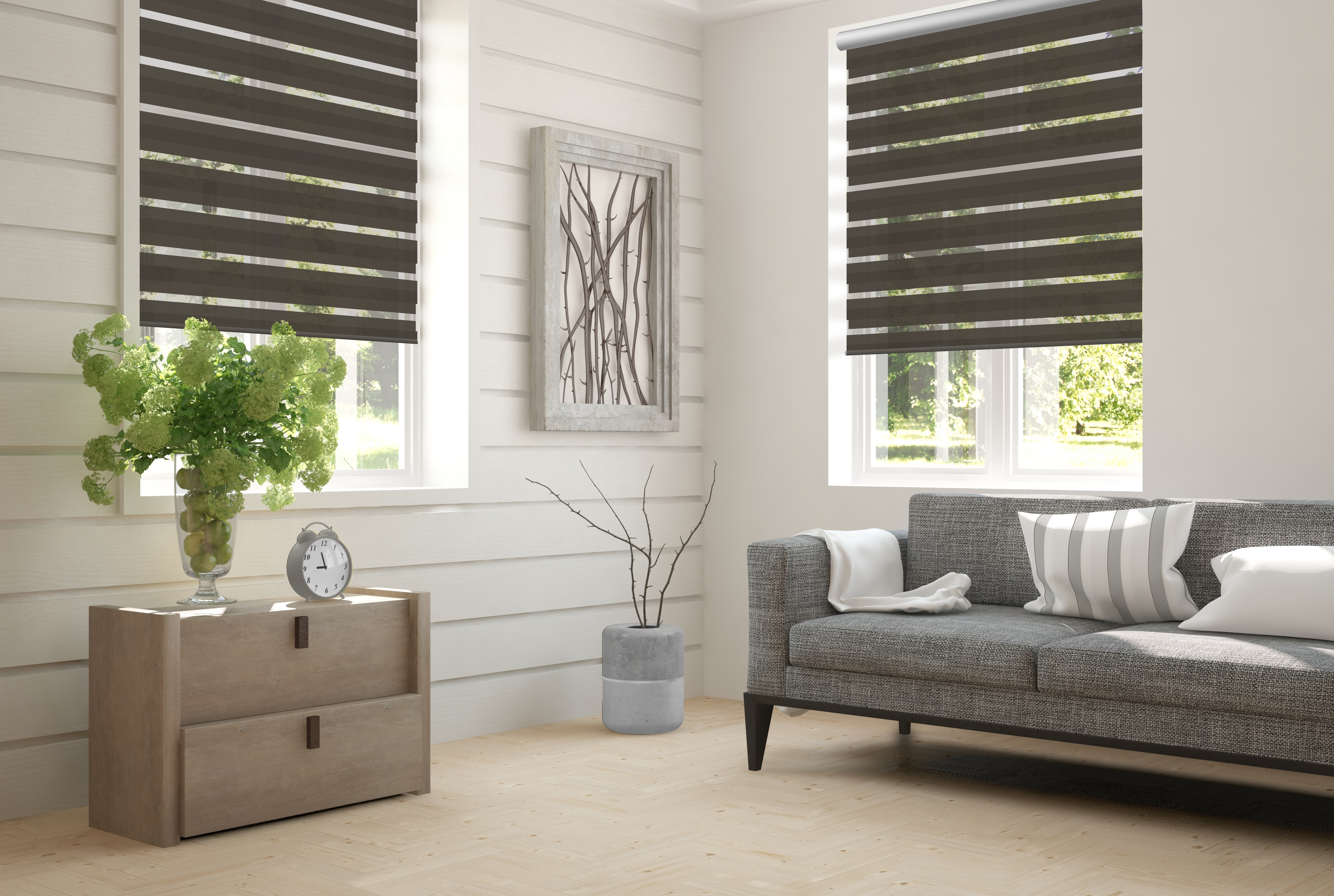 Doppelrollo Fasimea 5121 Wohnzimmer