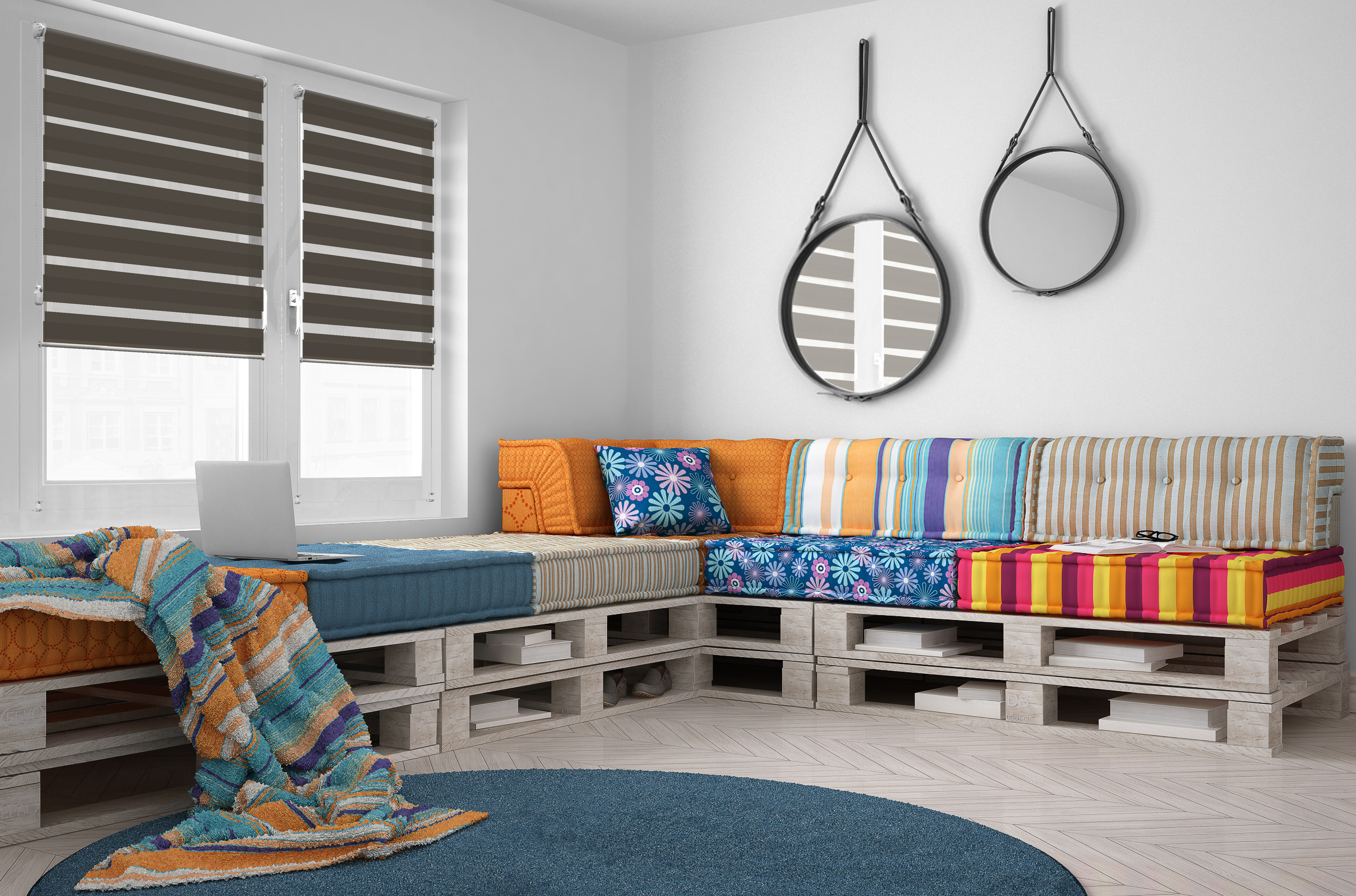 Doppelrollo Fasimea 5121 Wohnzimmer