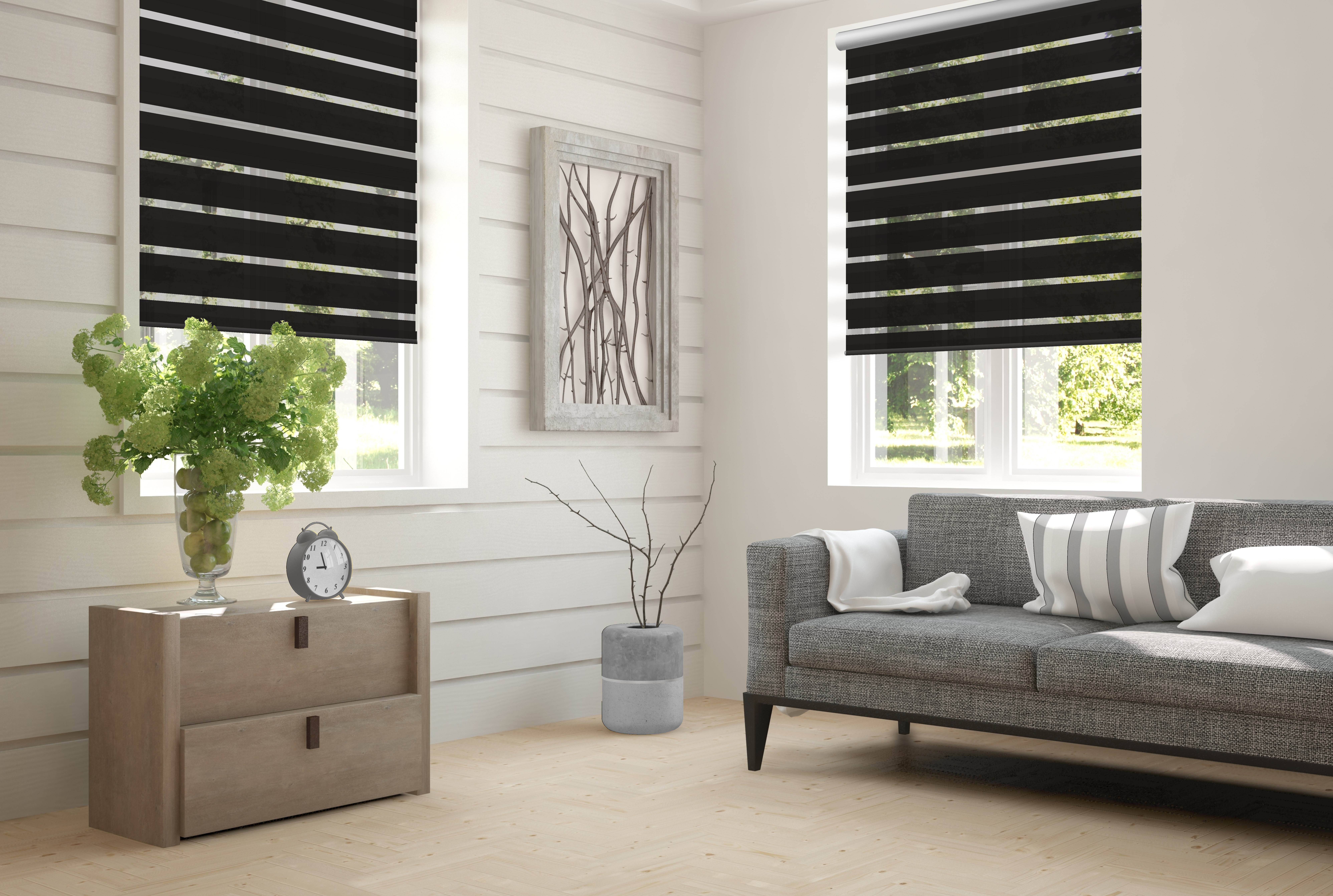 Doppelrollo Fino 5136 Wohnzimmer