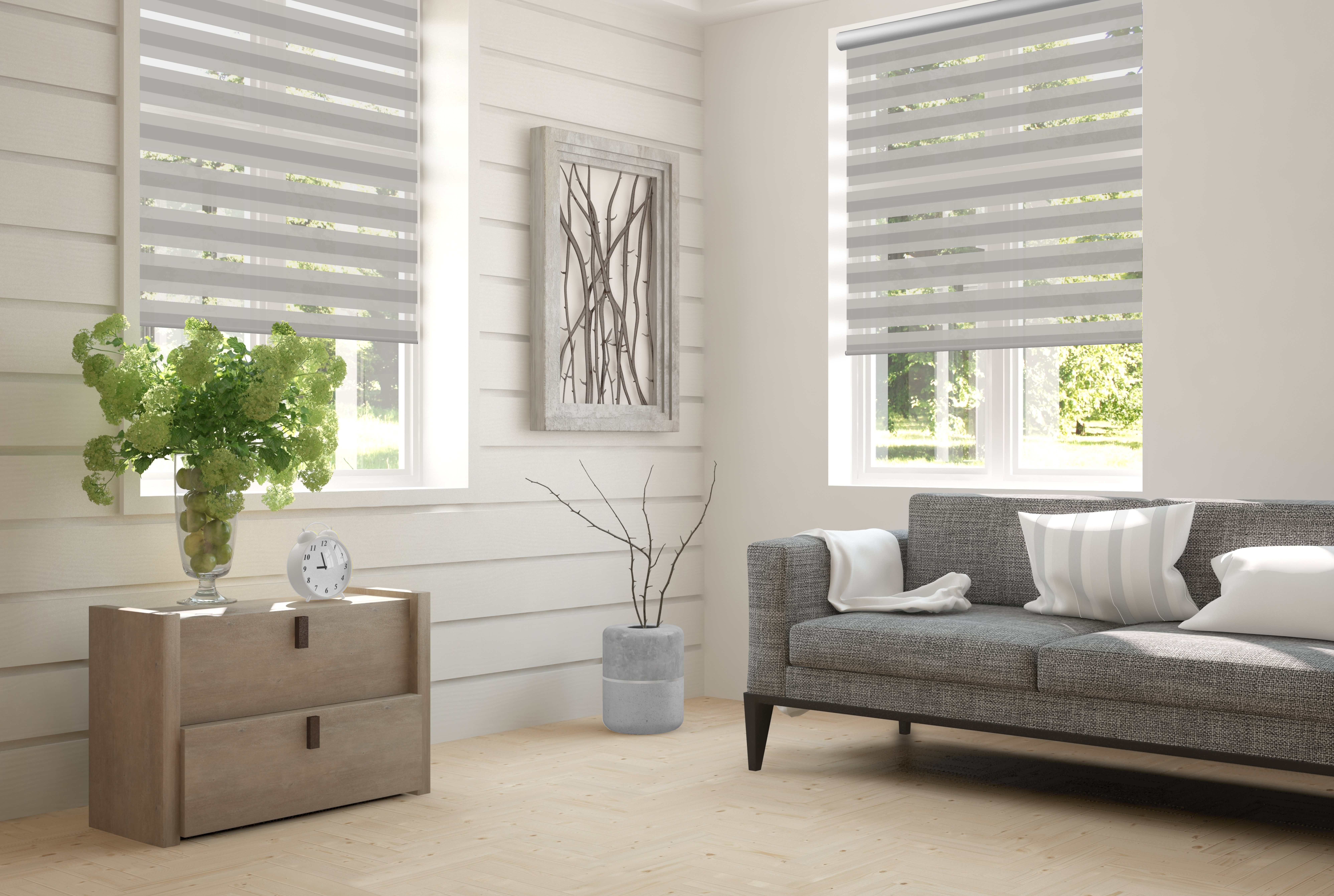 Doppelrollo Forrado 5144 Wohnzimmer