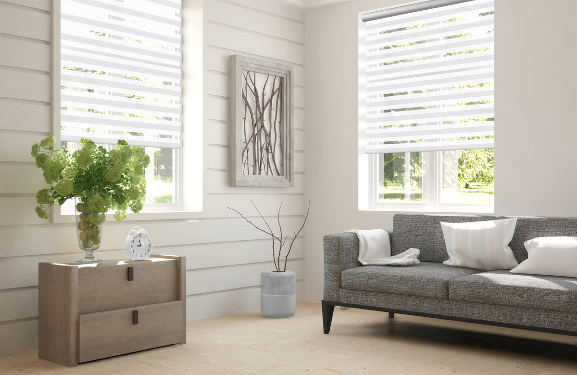 Doppelrollo Grieta 5131 Wohnzimmer
