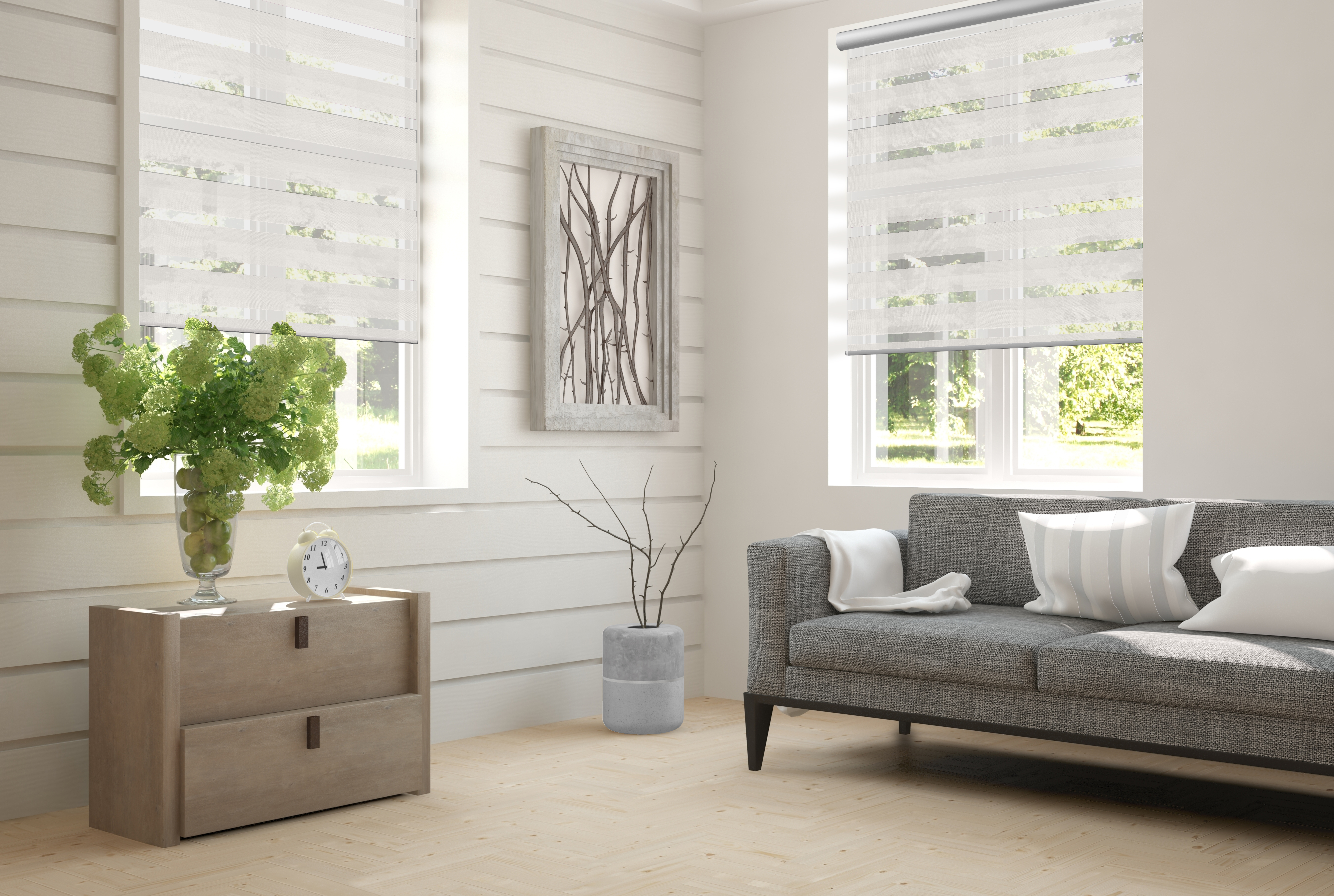 Doppelrollo Pletenica 5159 Wohnzimmer