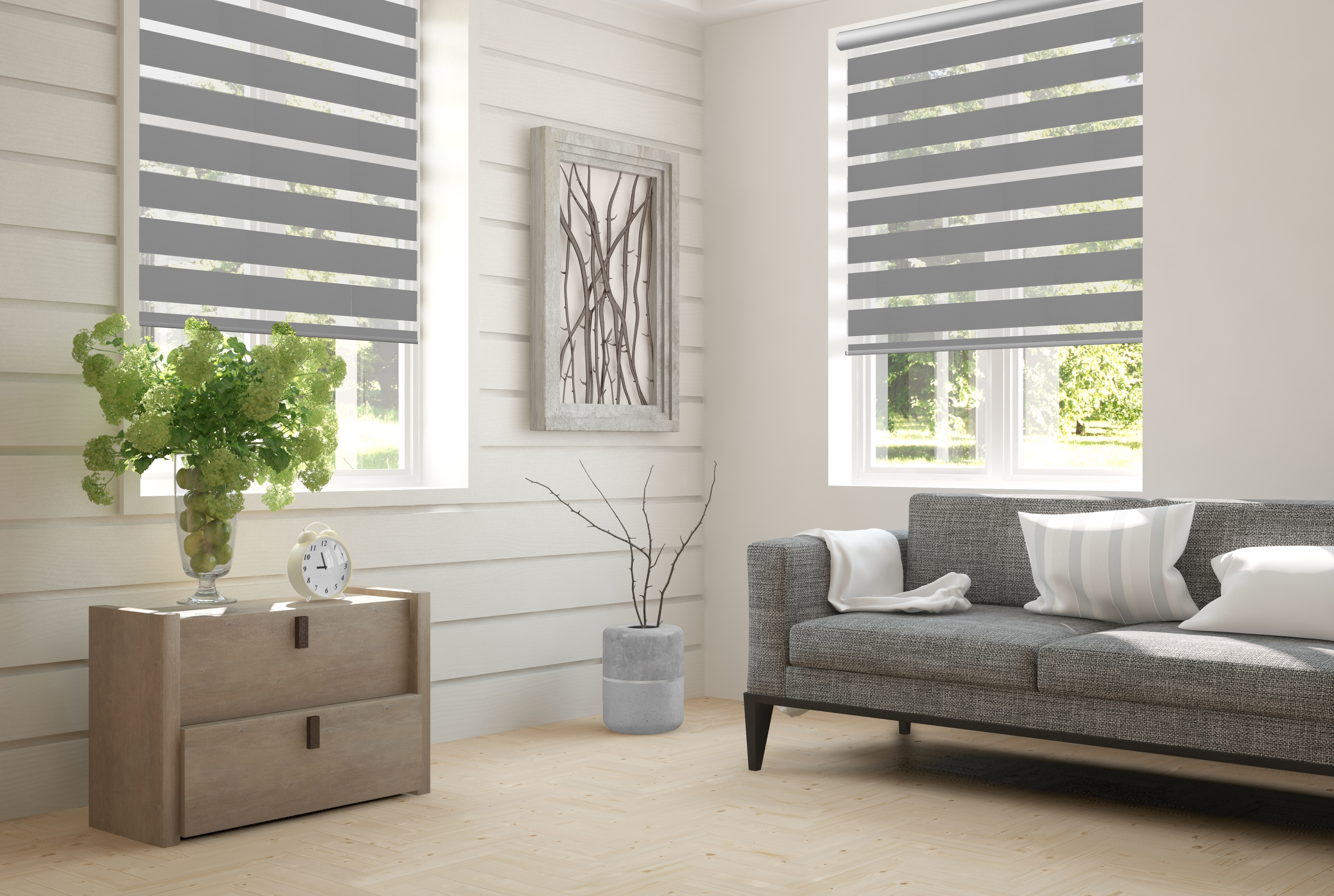 Doppelrollo Pletenica 5160 Wohnzimmer
