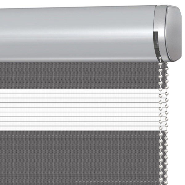 Doppelrollo 5015 Kassette Grau , Schwarz