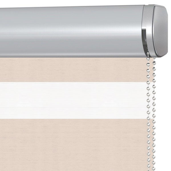 Doppelrollo 5058 Kassette Beige , Braun , Rot