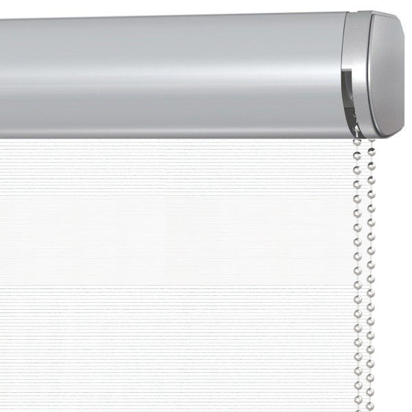 Doppelrollo 5072 Kassette Grau , Weiß