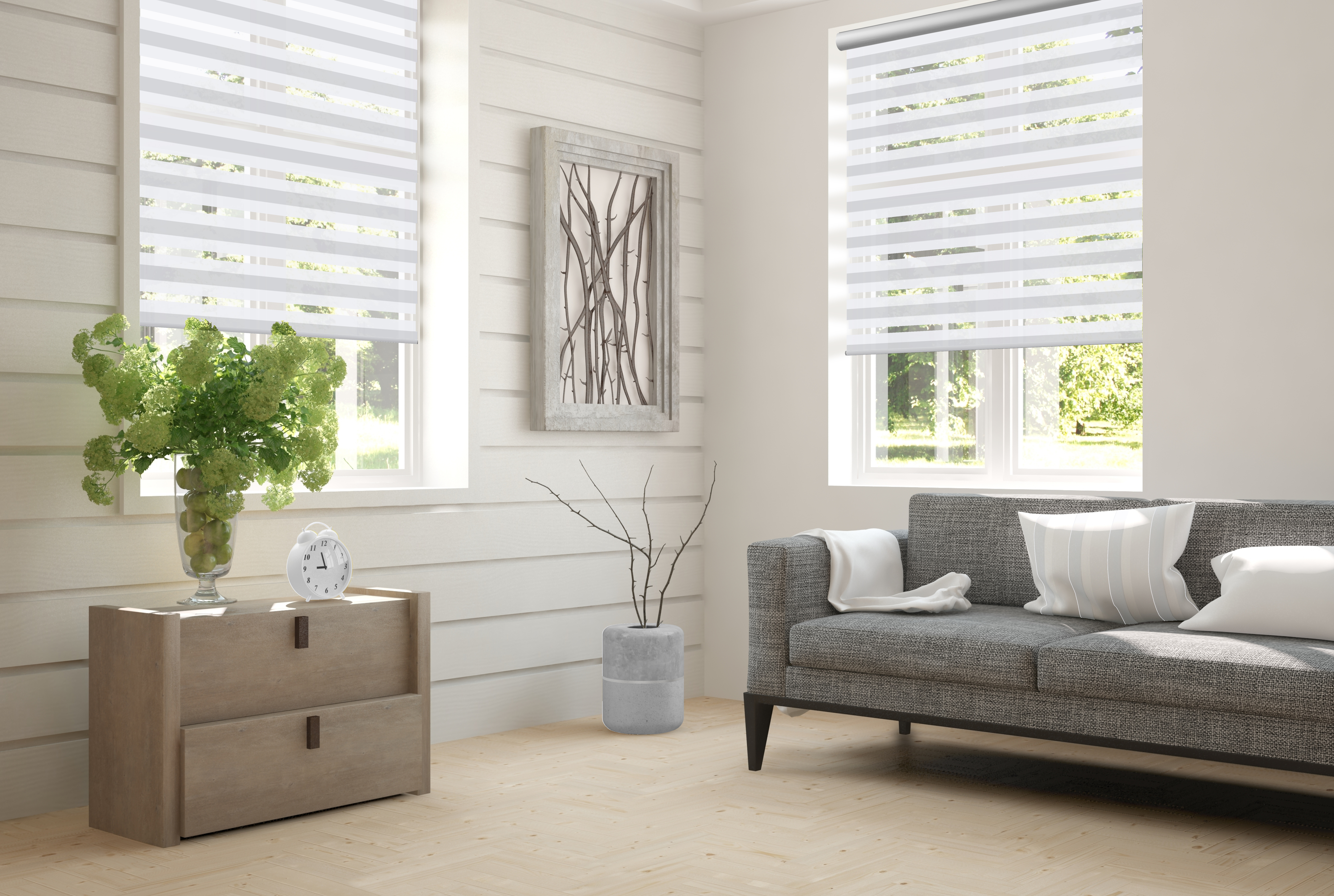 Doppelrollo Strio 5108 Wohnzimmer