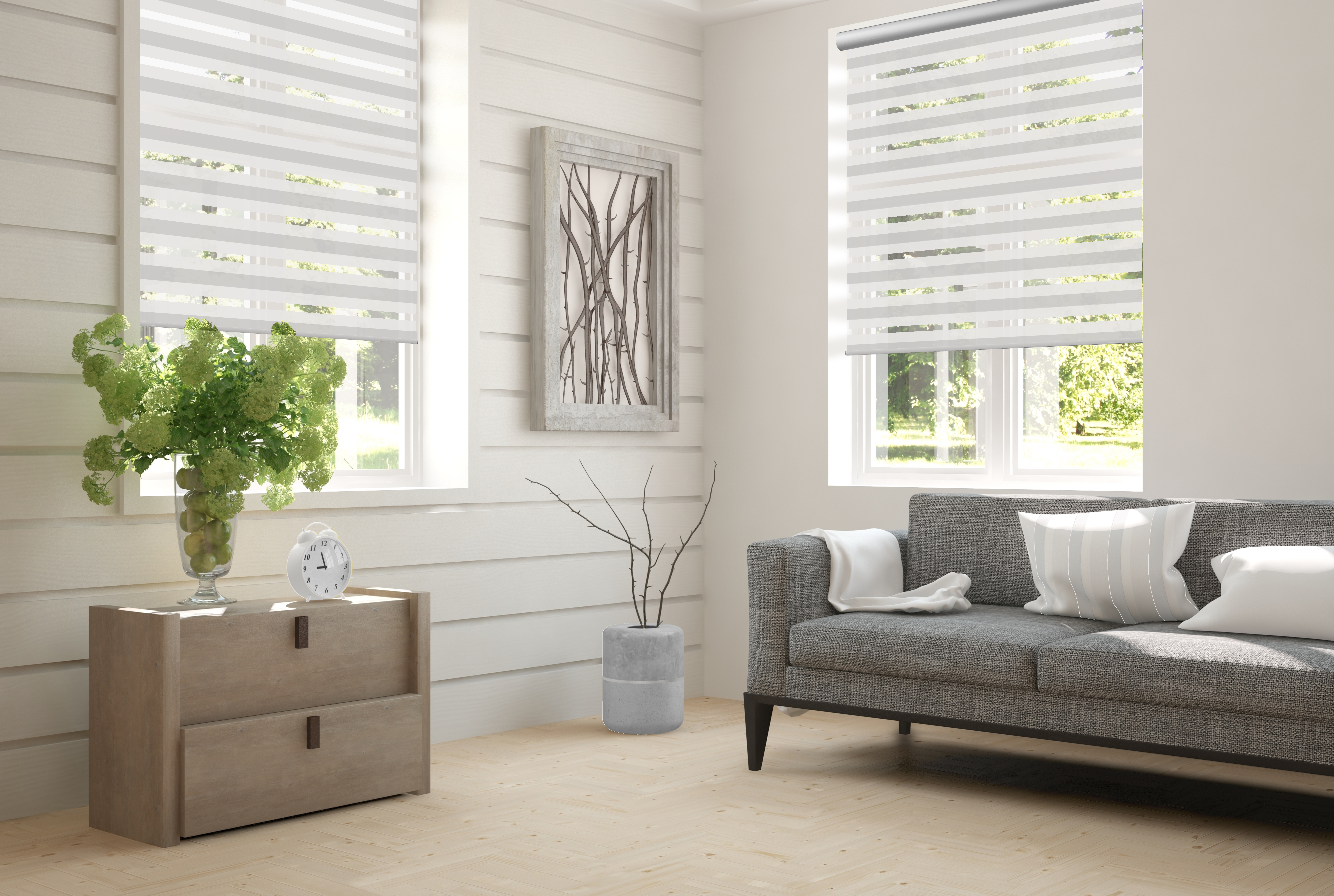 Doppelrollo Strio 5112 Wohnzimmer