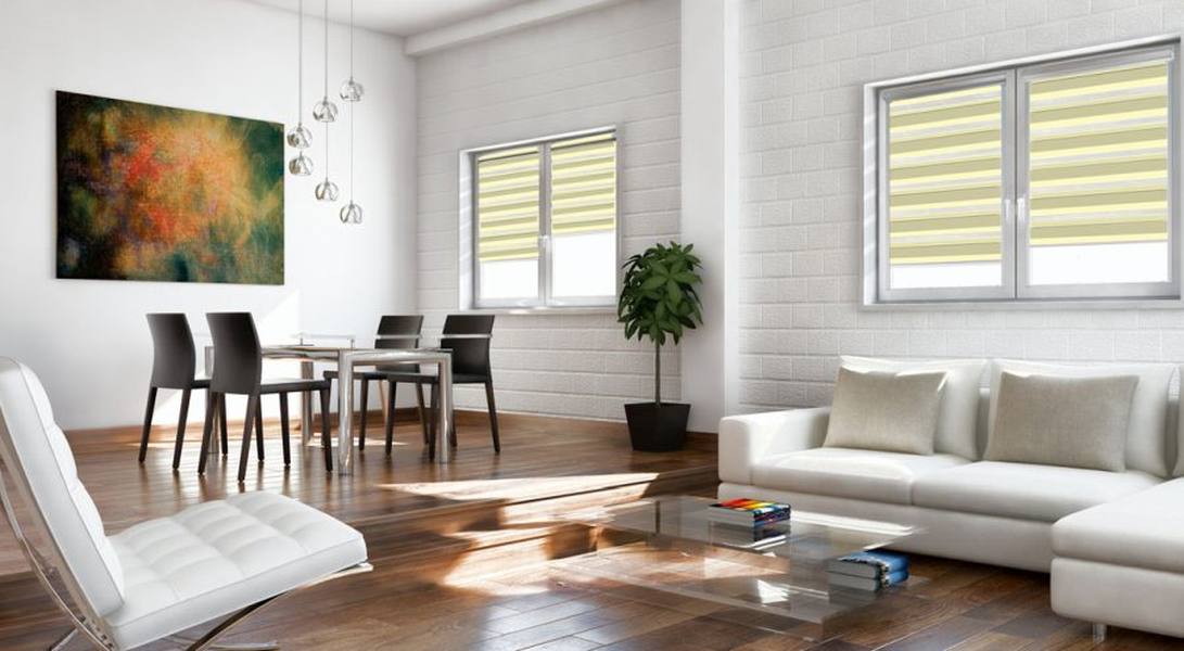 Doppelrollo 5030 Wohnzimmer Beige