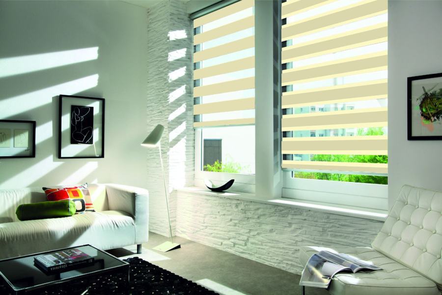 Doppelrollo 5030 Wohnzimmer Beige