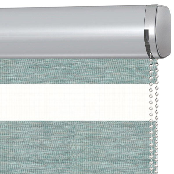 Doppelrollo 5039 Kassette Blau, Braun, Grau