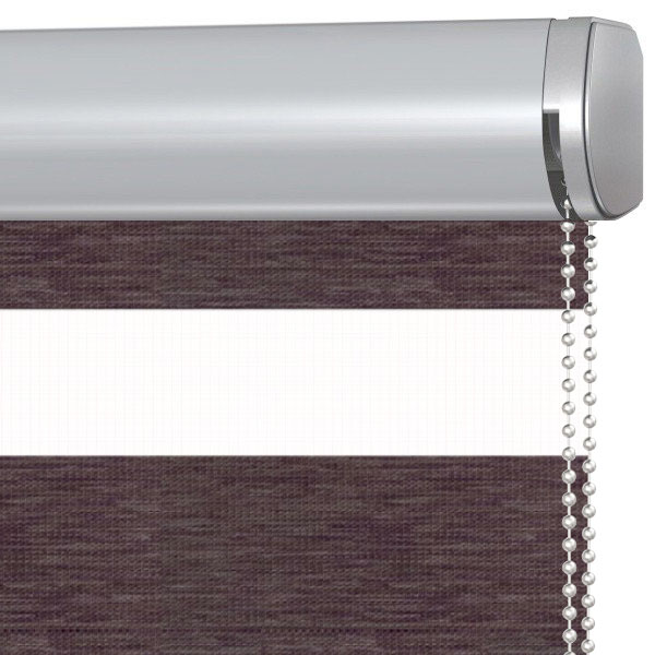 Doppelrollo 5042 Kassette Grau , Lila
