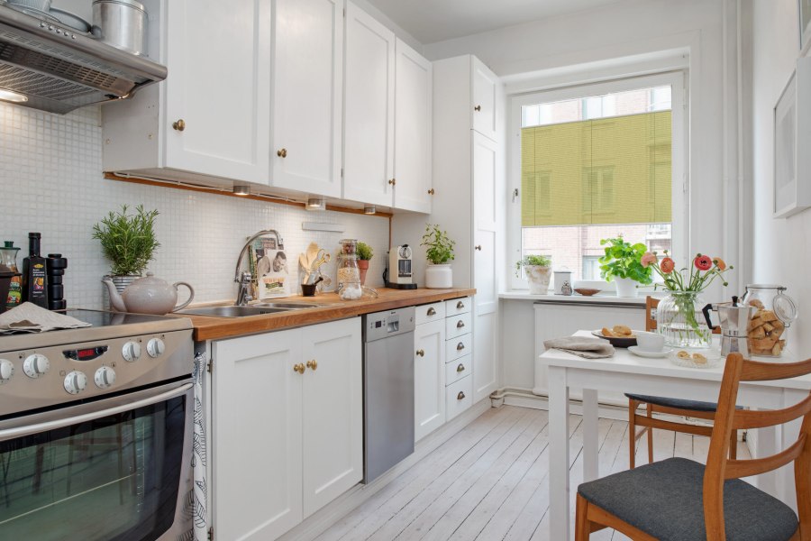 Plissee 1734 Küche Grün