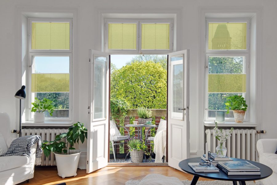 Plissee 1734 Wohnzimmer Grün