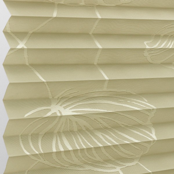 Plissee 1808 Falten Detail Beige