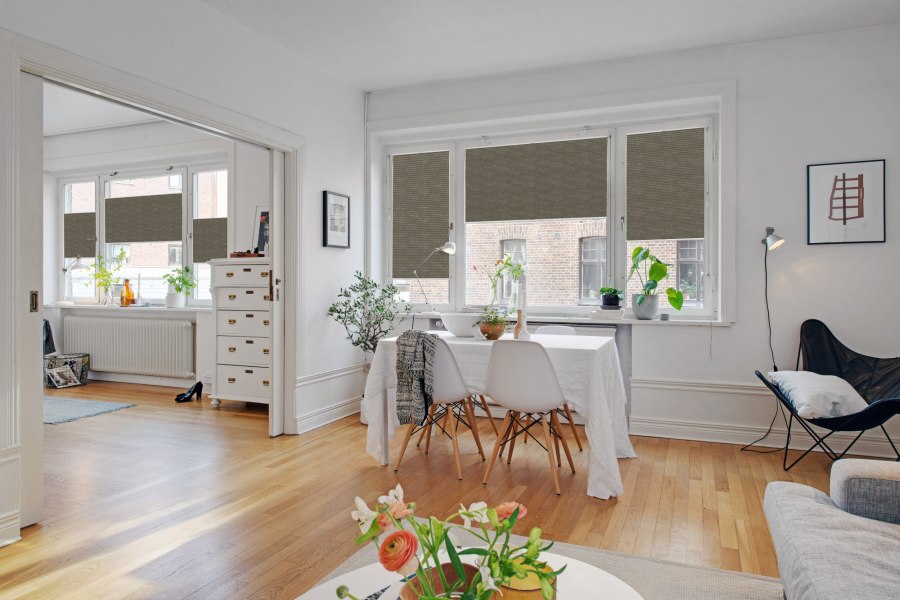 Plissee 1810 Esszimmer Grau