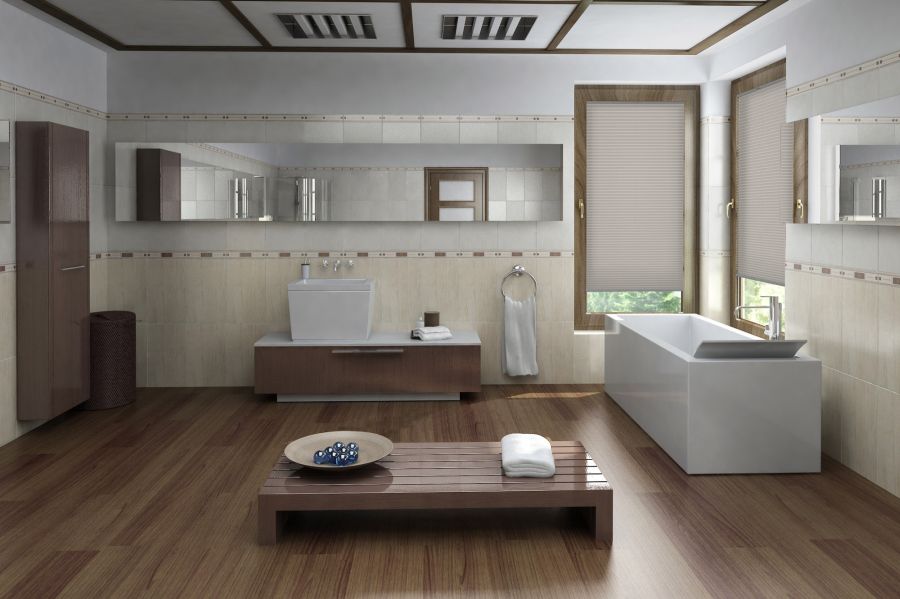 Plissee Basis Object 1505 Badezimmer