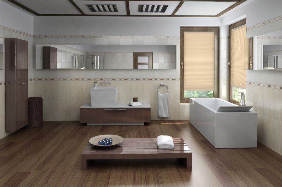 Plissee Basis Object 1506 Badezimmer