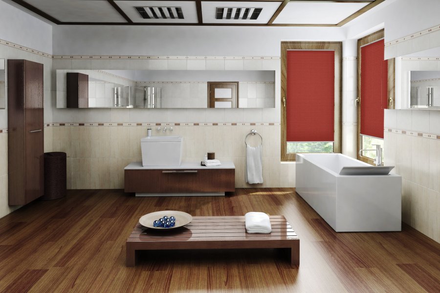 Plissee Basis Object 2274 Badezimmer
