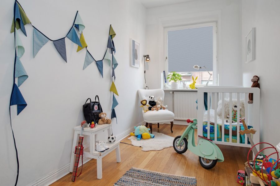 Plissee 1100 Kinderzimmer Grau