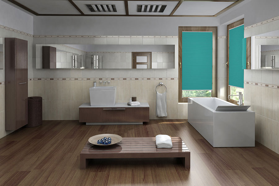 Plissee Blackout Color 1545 Badezimmer