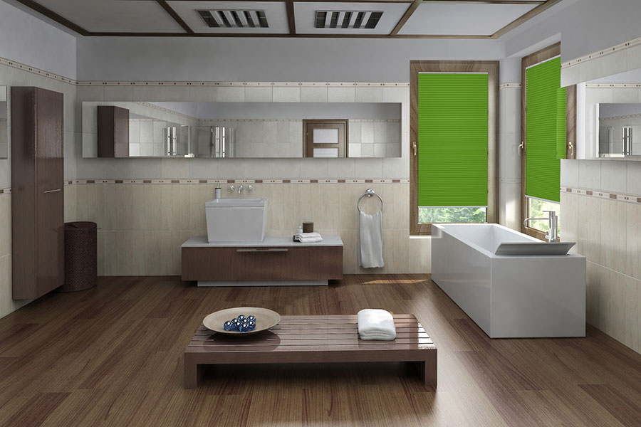Plissee Blackout Color 1547 Badezimmer