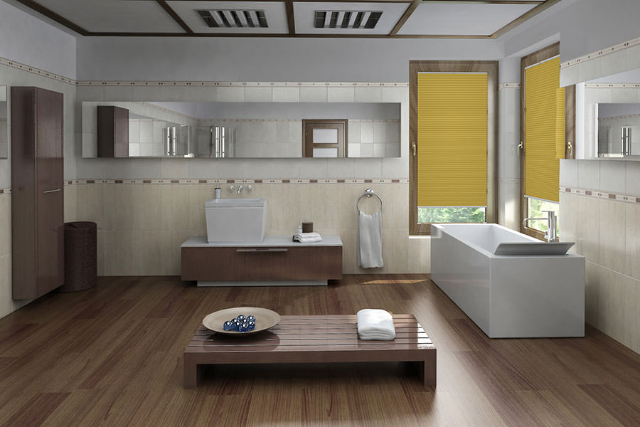 Plissee Blackout Color 1551 Badezimmer