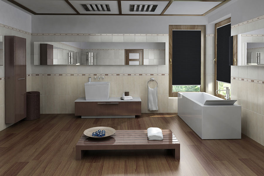 Plissee Blackout Color 1552 Badezimmer