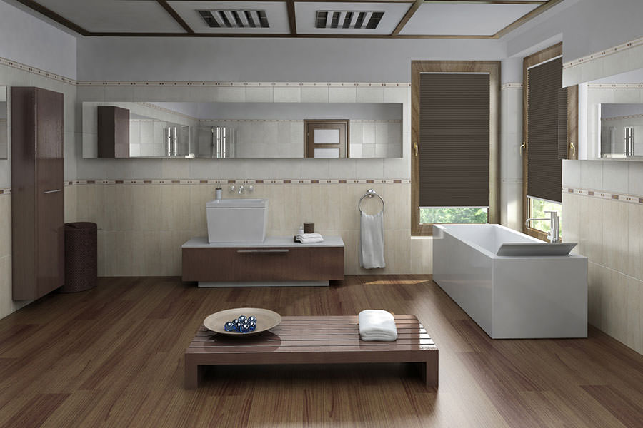 Plissee Blackout Color 1553 Badezimmer