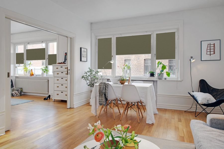 Plissee 1559 Esszimmer Grau