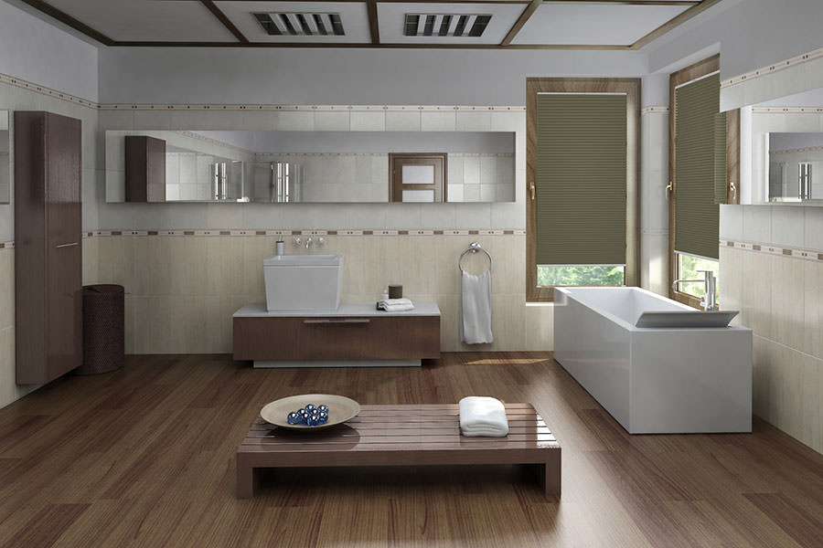 Plissee Blackout Color 1559 Badezimmer