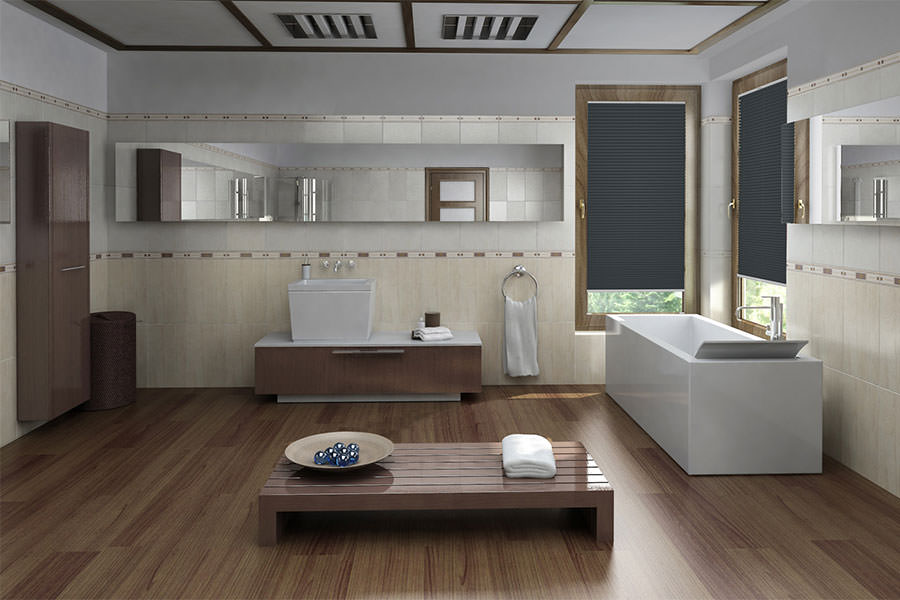 Plissee Blackout Color 1564 Badezimmer