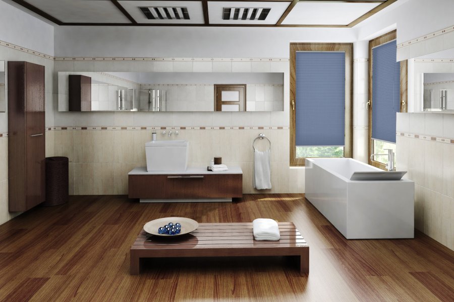 Plissee Cadena 1970 Badezimmer