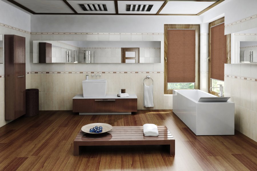 Plissee Canneto 1984 Badezimmer