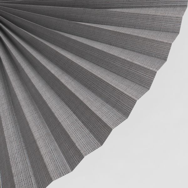 Plissee 4240 Falten Detail Grau