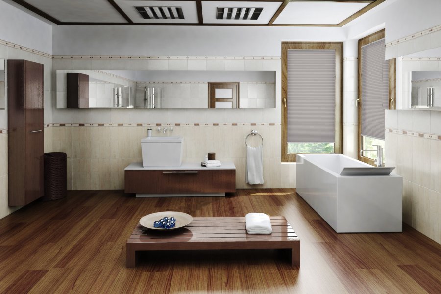 Plissee Cielo Perl 1900 Badezimmer