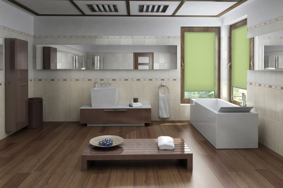 Plissee Color Breeze 1358 Badezimmer