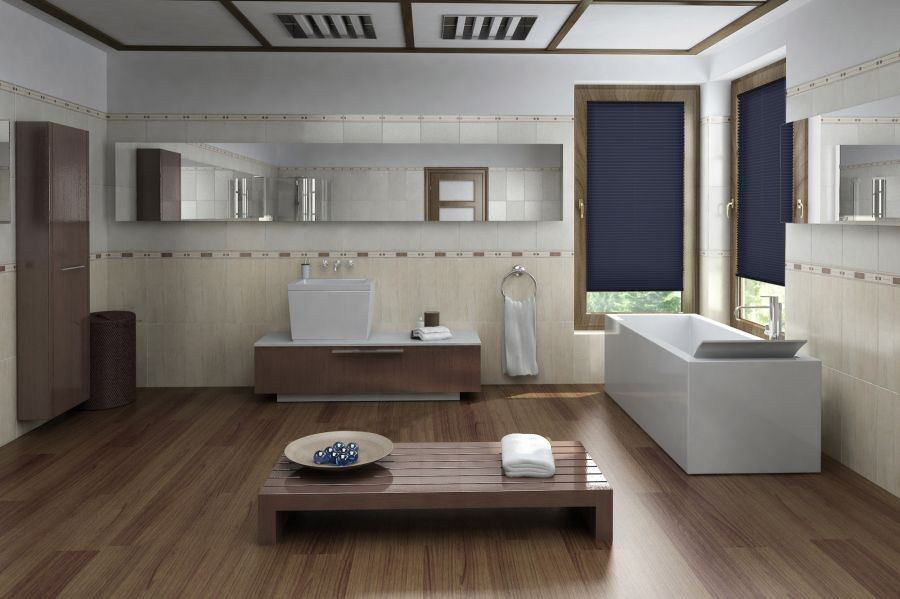 Plissee Color Breeze 1359 Badezimmer