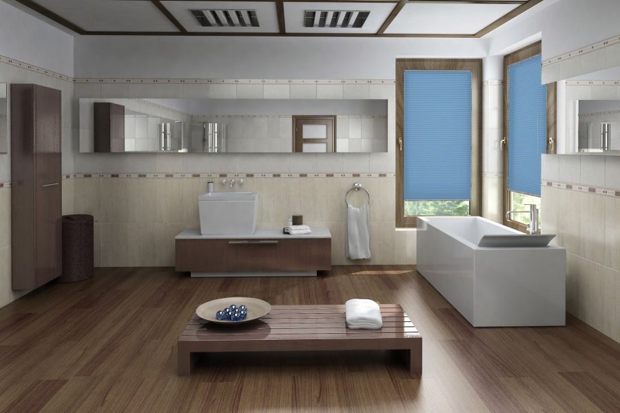 Plissee Color Breeze 1360 Badezimmer