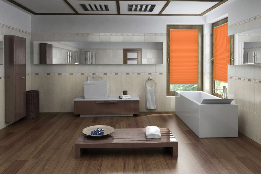 Plissee Color Breeze 1364 Badezimmer