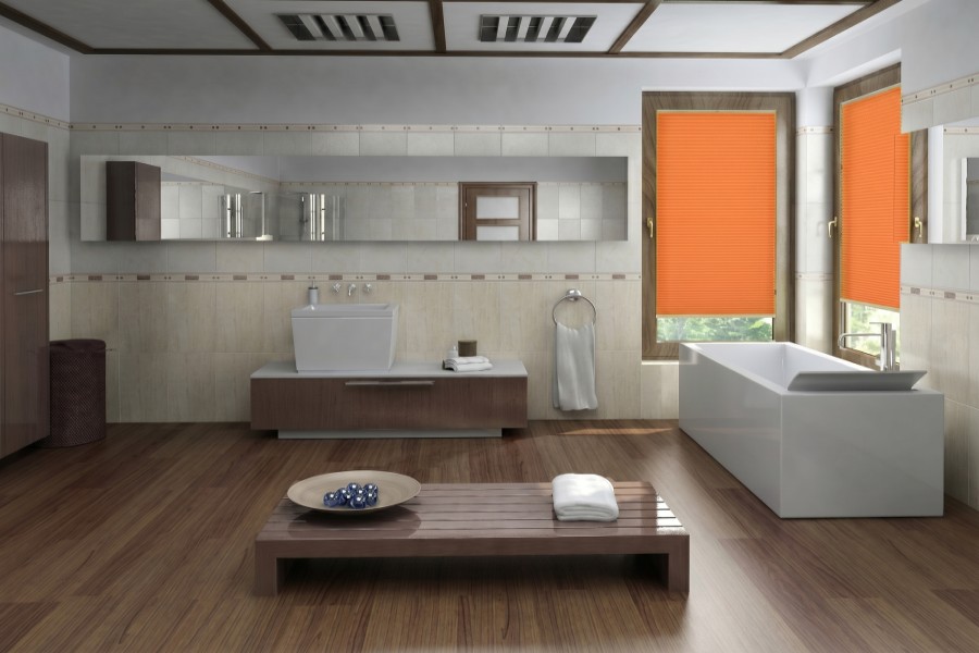 Plissee Color Breeze 1364 Badezimmer