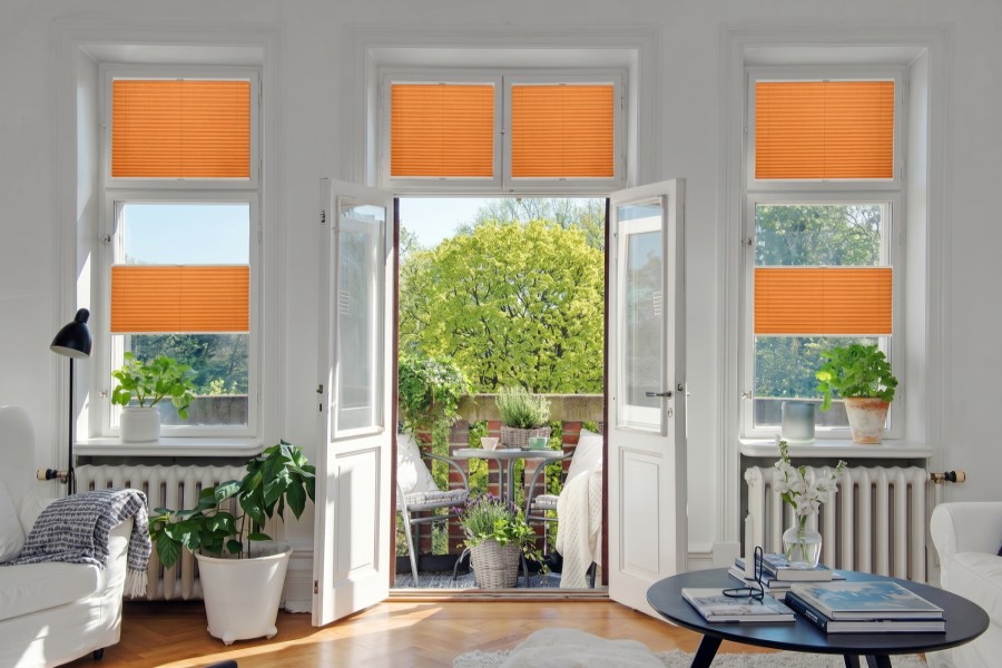 Plissee Color Breeze 1364 Wohnzimmer