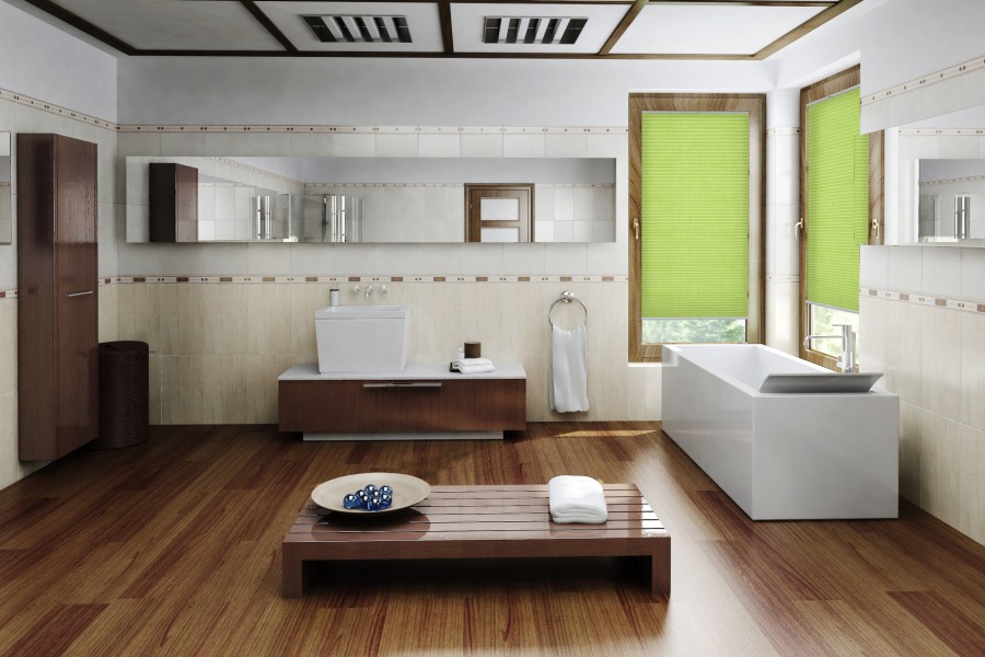 Plissee Crush Topar Plus 1635 Badezimmer