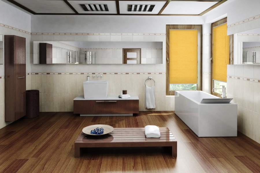 Plissee Crush Topar Plus 1636 Badezimmer