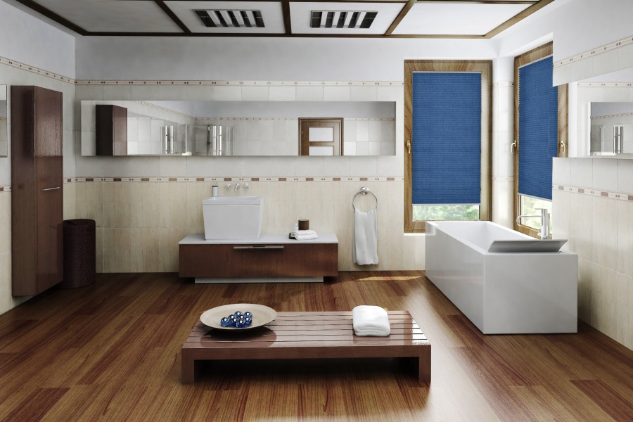 Plissee Crush Topar Plus 1648 Badezimmer