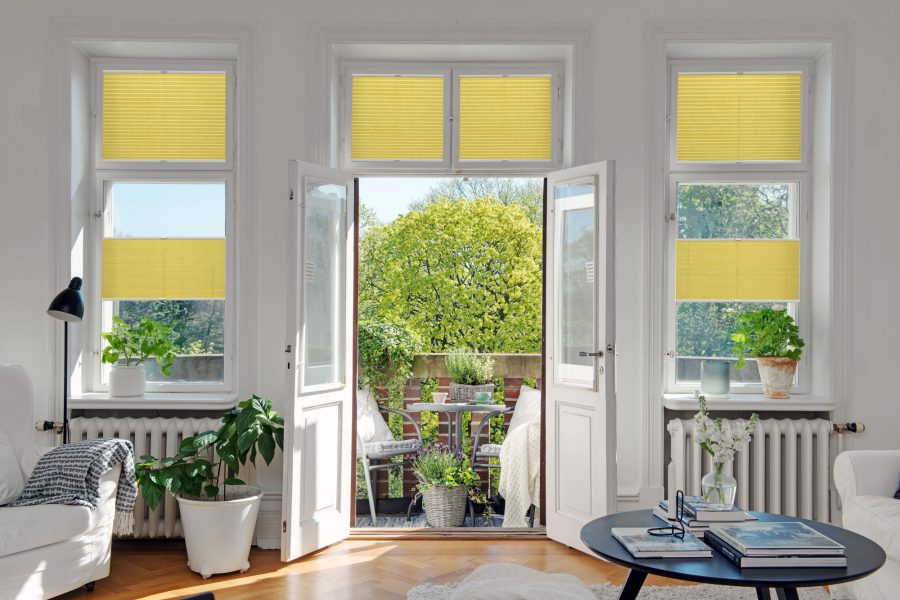 Plissee 1657 Wohnzimmer Gelb