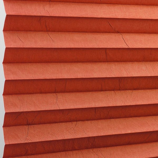 Plissee 1660 Falten Detail Orange