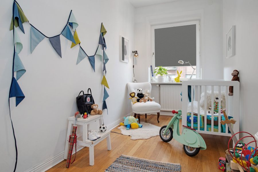 Plissee 1574 Kinderzimmer Grau